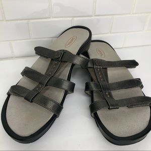 - Aetrex Isabelle slide leather sandals SZ 9…